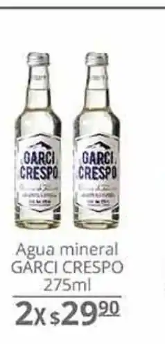 Agua mineral garci crespo