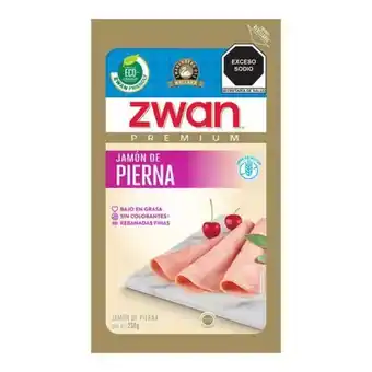 Jamón zwan pierna 250 gr