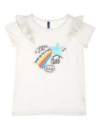 Suburbia Blusa weekend manga corta estampado gráfico para niña oferta