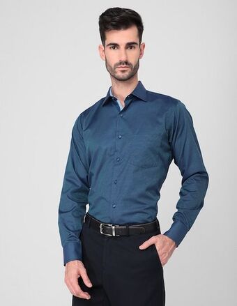 Suburbia Camisa formal parllieni manga larga para hombre oferta