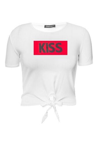 Santory Playera con estampado manga corta oferta