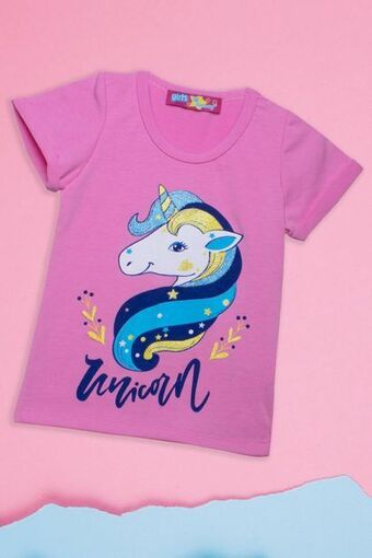 Santory Playera estampada manga corta para niña oferta