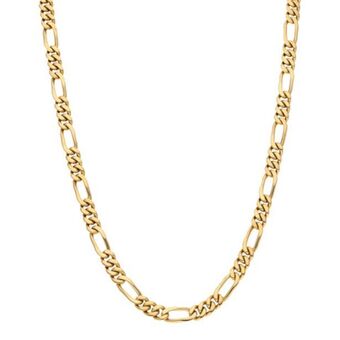 Nacional Monte de Piedad Collar de tres eslabones por uno en oro amarillo 14 kilates. oferta