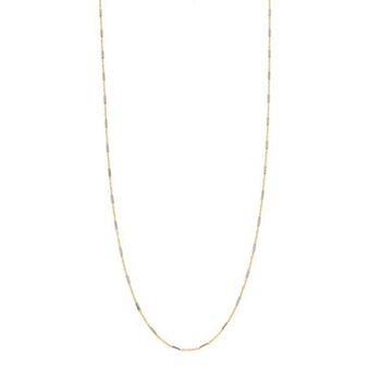 Nacional Monte de Piedad Collar eslabón combinado en oro dos tonos 14 kilates. oferta