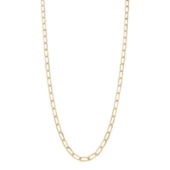 Nacional Monte de Piedad Collar eslabón encontrado en oro amarillo 14 kilates. oferta