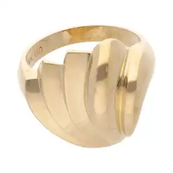 Nacional Monte de Piedad Anillo estilizado en oro amarillo 14 kilates. oferta