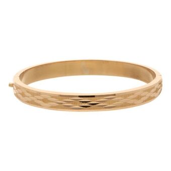 Nacional Monte de Piedad Pulsera de arillo articulada labrada en oro amarillo 18 kilates. oferta