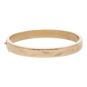 Nacional Monte de Piedad Pulsera de arillo articulada labrada en oro amarillo 18 kilates. oferta