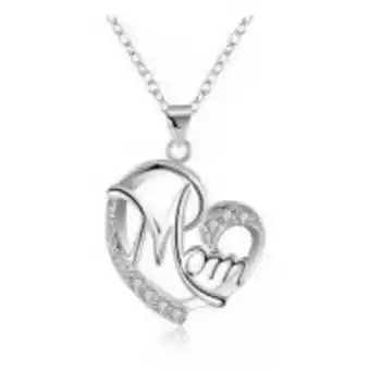 Fandeal Female collar mamá en forma de corazón diamante con cadena oferta