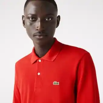 Lacoste Polo lacoste para hombre de petit piqué con mangas largas classic fit oferta
