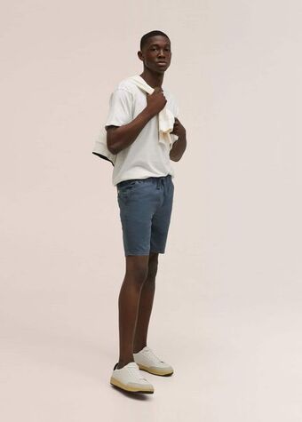 Mango Bermudas algodón cintura elástica oferta