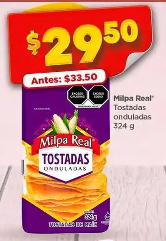 Bodega Aurrerá Tostadas milpa real 324g oferta