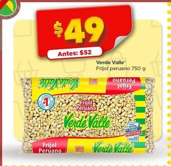 Bodega Aurrerá Frijol peruano verde valle 750g oferta