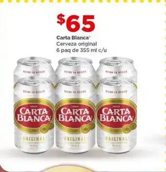 Bodega Aurrerá Cerveza carta blanca 6un 355ml oferta