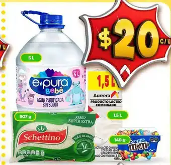 Bodega Aurrerá Agua purificada sin sodio epura bebé oferta