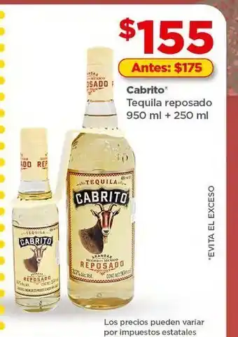 Tequila cabrito 950ml + 250ml