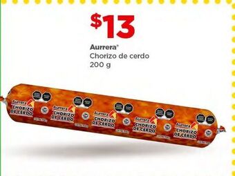 Bodega Aurrerá Chorizo de cerdo aurrera oferta
