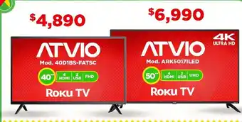 Bodega Aurrerá Pantalla 50" atvio oferta