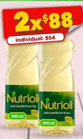Bodega Aurrerá Aceite de soja nutrioli 945ml oferta