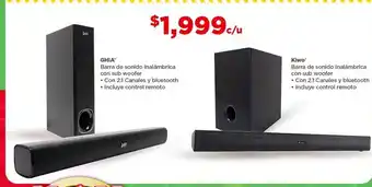 Bodega Aurrerá Barra de sonido inalámbrica ghia o kiwo oferta
