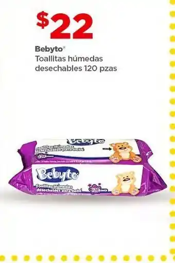 Bodega Aurrerá Toallitas húmedas bebyto 120 pzas oferta