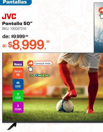 RadioShack Pantalla 50" jvc oferta