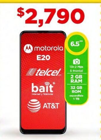 Bodega Aurrerá Celular motorola e20 oferta