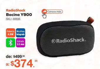 RadioShack Bocina bluetooth radioshack y900 / negro oferta