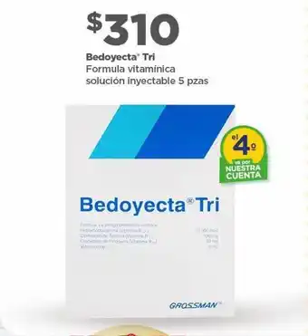 Bodega Aurrerá Bedoyecta tri formula vitaminica solución inyectable 5 pzas oferta