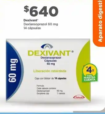 Dexivant dexlansoprazol 60mg 14 caps