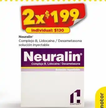 Bodega Aurrerá Neuralin complejo b, lidocaina/ dexametasona solución inyectable (2 unid) oferta