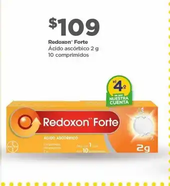 Bodega Aurrerá Redoxon forte ácido ascórbico 2g 10 comp oferta