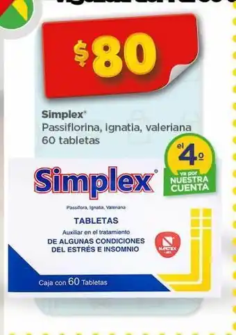 Simplex passiflora, ignatia, valeriana 60 tabs