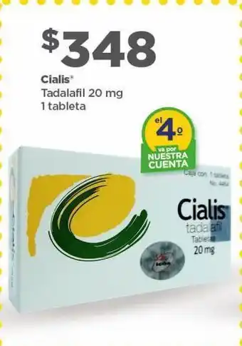 Bodega Aurrerá Cialis tadalafil 20mg 1 tab oferta
