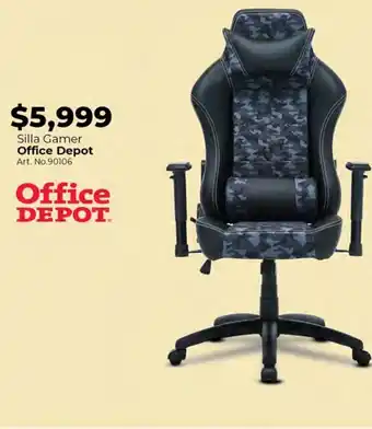 Office Depot Silla gamer office depot oferta