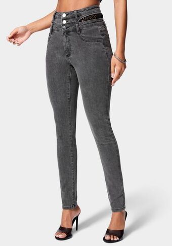 Bebe Lace insert skinny jean oferta