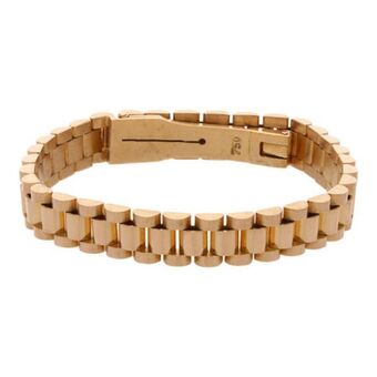 Nacional Monte de Piedad Pulsera eslabón articulado en oro amarillo 18 kilates. oferta
