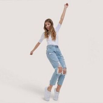 Chapur Jeans corte mom oferta
