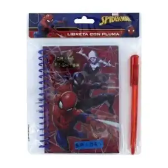Chapur Libreta con pluma spider man oferta
