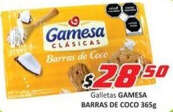 Galletas Gamesa Barras de Coco 365g