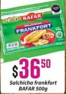 Salchicha Frankfort Bafar 500g