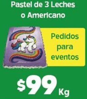Pastel de 3 Leches o Americano