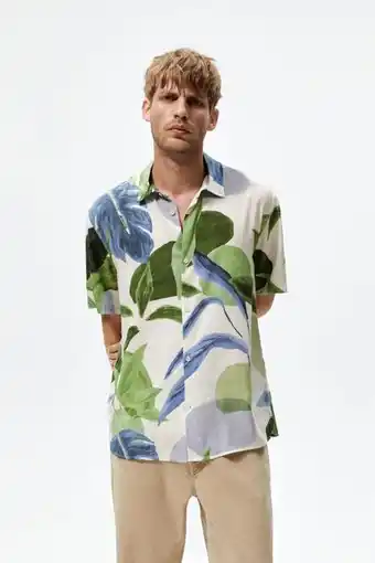 ZARA Camisa estampación floral oferta