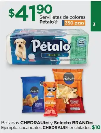 Servilletas de colores pétalo