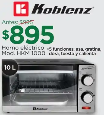 Chedraui Horno eléctrico oferta