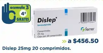 Farmacia San Pablo Dislep 25mg 20 comprimidos oferta