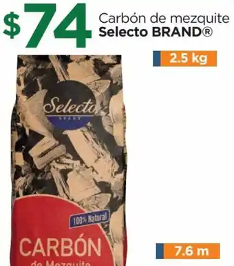 Chedraui Carbón de mezquite selecto brand oferta
