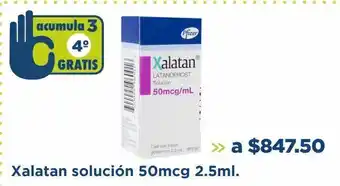 Farmacia San Pablo Xalatan solución 50mcg 2.5ml oferta