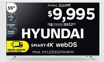 Chedraui Smart tv hyundai oferta