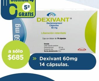 Farmacia San Pablo Dexivant 60mg 14 cáps oferta